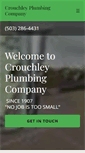 Mobile Screenshot of crouchleyplumbing.com